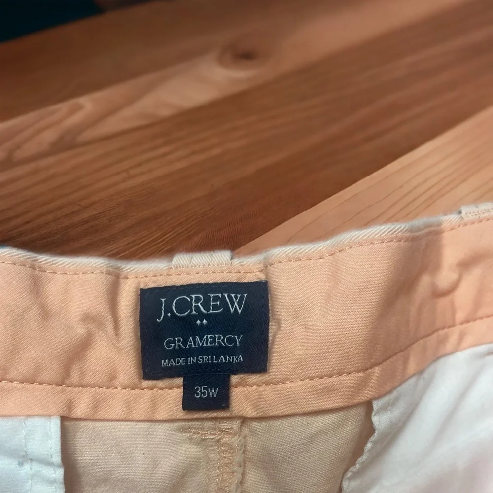 J. Crew Peachy/Pink Gramercy 100% Cotton Men’s Shorts-size 35W